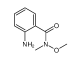 2-Amino-N-methoxy-N-methyl-benzamide结构式