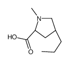 (trans)-4-Propyl-1-methyl-L-proline结构式