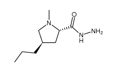 (2S,4R)-1-methyl-4-propylpyrrolidine-2-carbohydrazide结构式