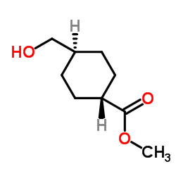 顺式-4-羟基甲基环己烷-1-羧酸甲酯结构式
