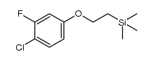 [2-(4-chloro-3-fluorophenoxy)ethyl]trimethyl-silane结构式