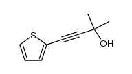 2-methyl-4-(thiophen-2-yl)but-3-yn-2-ol结构式