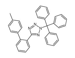 4-甲基-[2-(2-三苯甲游基-2H-四唑-5-基)]联苯结构式