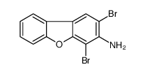 2,4-Dibromodibenzo[b,d]furan-3-amine结构式