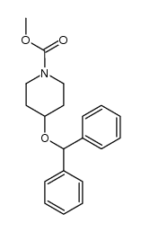 methyl 4-diphenylmethoxypiperidine-1-carboxylate结构式