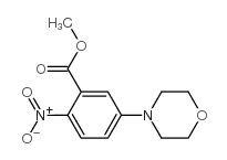 5-吗啉-2-硝基苯羧酸甲酯结构式