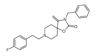 3-benzyl-8-[2-(4-fluorophenyl)ethyl]-4-methylidene-1-oxa-3,8-diazaspiro[4.5]decan-2-one结构式
