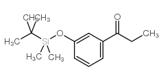 T-BUTYL-DIMETHYLSILYL-(3-PROPIONYLPHENOL)结构式