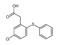 2-(5-chloro-2-phenylsulfanylphenyl)acetic acid结构式