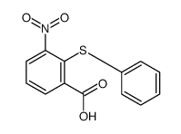 3-Nitro-2-phenylsulfanyl-benzoic acid结构式