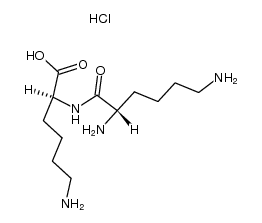N2-L-lysyl-L-lysine dihydrochloride结构式