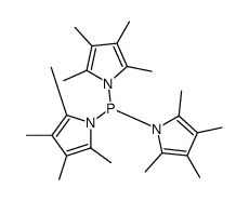 tris(2,3,4,5-tetramethylpyrrol-1-yl)phosphane结构式