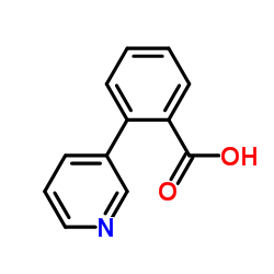 2-(3-吡啶)苯甲酸结构式