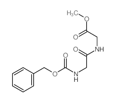 methyl 2-[(2-phenylmethoxycarbonylaminoacetyl)amino]acetate结构式