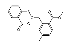 (2-carbomethoxy-5-methylphenyl)methyl 2-nitrobenzenesulfenate结构式
