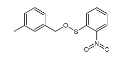 (3-methylphenyl)methyl 2-nitrobenzenesulfenate结构式