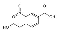 4-(2-hydroxyethyl)-3-nitrobenzoic acid结构式