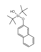 di-tert-butyl(naphthalen-2-yloxy)silanol结构式