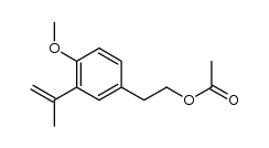 3-(1-methylethenyl)-4-methoxyphenylethyl acetate结构式