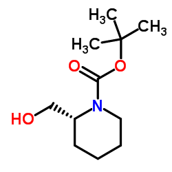 (R)-N-Boc-2-哌啶甲醇结构式