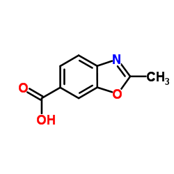 2-甲基-1,3-苯并恶唑-6-羧酸结构式