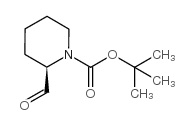 (R)-2-甲酰基-1-哌啶甲酸叔丁酯结构式