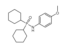 (cyclo-C6H11)2P(=O)NHC6H4-4-CH3O结构式