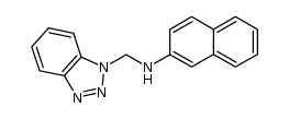 N-(benzotriazol-1-ylmethyl)-2-naphthylamine结构式