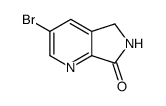 7H-Pyrrolo[3,4-b]pyridin-7-one, 3-bromo-5,6-dihydro-结构式
