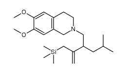 6,7-dimethoxy-2-(4-methyl-2-(3-(trimethylsilyl)prop-1-ene-2-yl)pentyl)-1,2,3,4-tetrahydroisoquinoline结构式