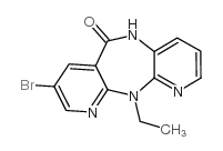 8-bromo-11-ethyl-5H-dipyrido[2,3-d:2',3'-h][1,4]diazepin-6-one结构式