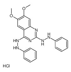 1-[6,7-dimethoxy-2-(2-phenylhydrazinyl)quinazolin-4-yl]-2-phenylhydrazine,hydrochloride结构式