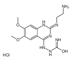 [[2-(2-aminoethylamino)-6,7-dimethoxyquinazolin-4-yl]amino]urea,hydrochloride结构式