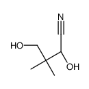 (2R)-2,4-dihydroxy-3,3-dimethylbutanenitrile结构式