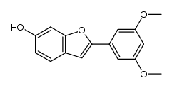 2-(3,5-dimethoxyphenyl)benzofuran-6-ol结构式