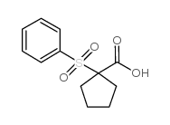 1-(苯基磺酰基)环戊烷羧酸结构式
