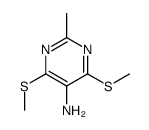 2-methyl-4,6-bis(methylsulfanyl)pyrimidin-5-amine结构式
