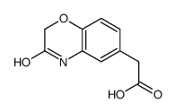 2-(3-OXO-3,4-DIHYDRO-2H-1,4-BENZOXAZIN-6-YL)ACETIC ACID结构式