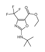 ETHYL 2-[(1,1-DIMETHYLETHYL)AMINO]-4-TRIFLUOROMETHYL-5-OXAZOLECARBOXYLATE结构式