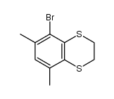 5-bromo-6,8-dimethyl-2,3-dihydrobenzo[b][1,4]dithiine结构式