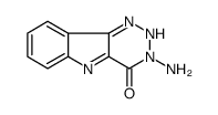3-amino-5H-1,2,3-triazin(5,4b)indol-4-one结构式
