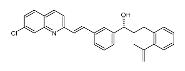 1R-{(3-[(E)-2-(7-chloroquinolin-2-yl) vinyl] phenyl)}-3- [2-(prop-1-en-2-yl) phenyl] propan-1-ol结构式