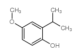 4-甲氧基-2-(1-甲基乙基)-苯酚结构式
