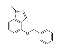4-(苄氧基)-1-甲基-1H-吲哚结构式