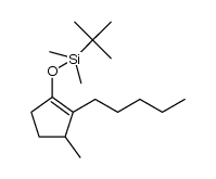 3-methyl-2-pentylpent-1-enyl t-butyldimethylsilyl ether结构式