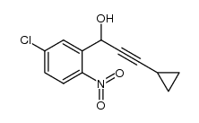 1-(5-chloro-2-nitrophenyl)-3-cyclopropylprop-2-yn-1-ol结构式