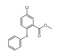 methyl 5-chloro-2-(phenylthio)benzoate结构式