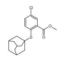 methyl 2-(1-adamantylthio)-5-chlorobenzoate结构式