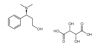 (+)-3-N,N-dimethylamino-3-phenylpropanol L-tartaric acid salt结构式