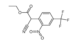 ETHYL ALPHA-CYANO-2-NITRO-4-(TRIFLUOROMETHYL)PHENYLACETATE结构式